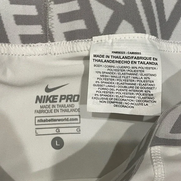 NIKE PRO Compression New L Large White - Picture 5 of 5